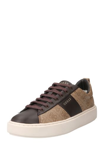 GUESS Sneaker bassa 'NEW VICE'  beige / marrone scuro