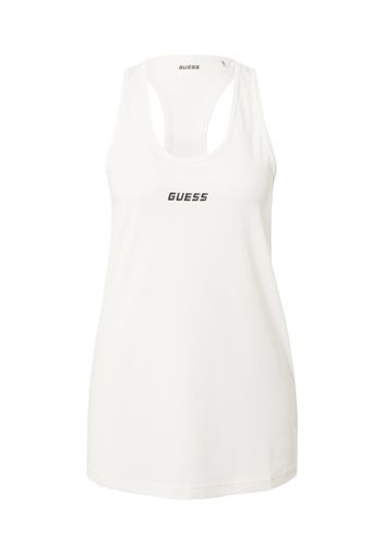 GUESS Top sportivo  nero / bianco