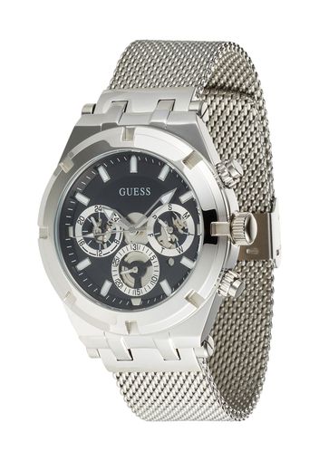 GUESS Orologio analogico  nero / argento