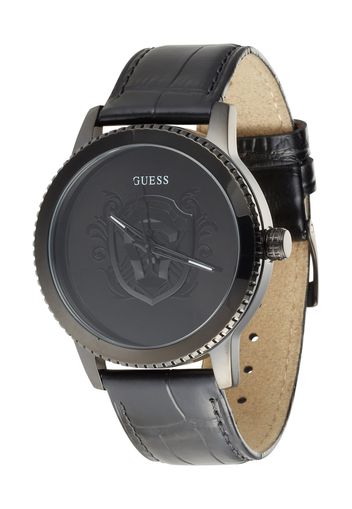 GUESS Orologio analogico  nero / argento