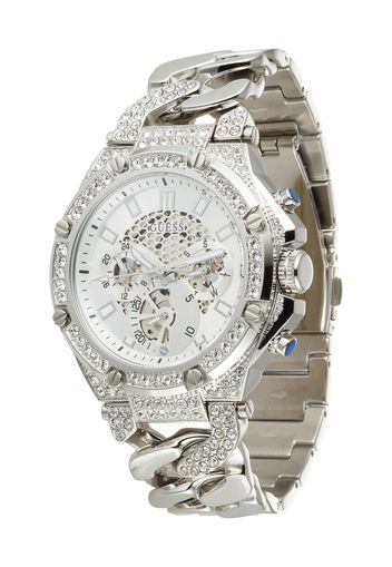 GUESS Orologio analogico  blu / argento / trasparente