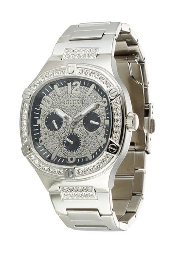 GUESS Orologio analogico  nero / argento