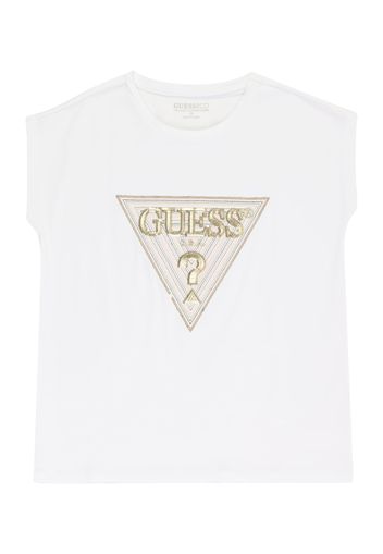 GUESS Maglietta  oro / bianco