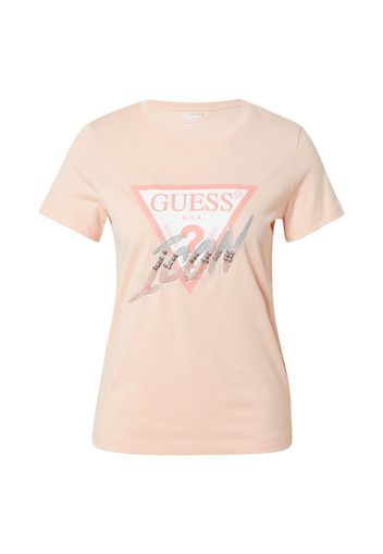 GUESS Maglietta  grigio / pesca / rosé / bianco