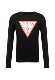 GUESS Maglietta  nero / rosso chiaro / bianco