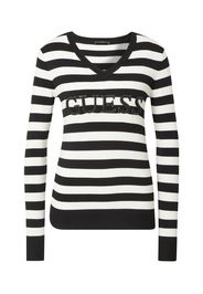 GUESS Pullover 'ANNE'  nero / bianco / bronzo