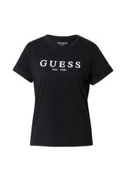 GUESS Maglietta  nero / bianco