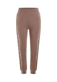 GUESS Pantaloni sportivi  beige / marrone chiaro / nero / bianco