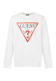 GUESS Felpa  rosso / nero / bianco