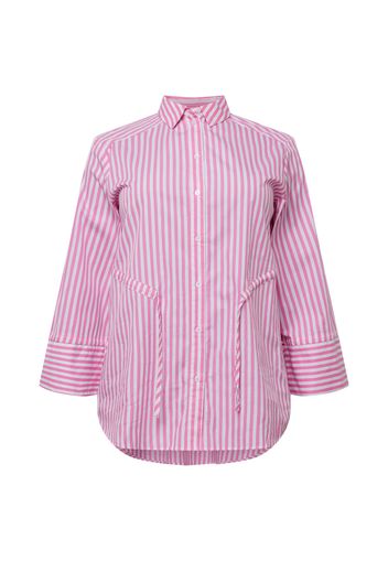 Guido Maria Kretschmer Curvy Collection Camicia da donna 'Christin'  bianco / rosa