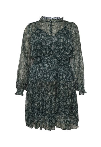 Guido Maria Kretschmer Curvy Collection Abito camicia 'Liv'  grigio / grigio chiaro / abete
