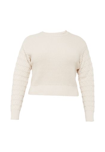 Guido Maria Kretschmer Curvy Collection Pullover 'Geeske'  bianco