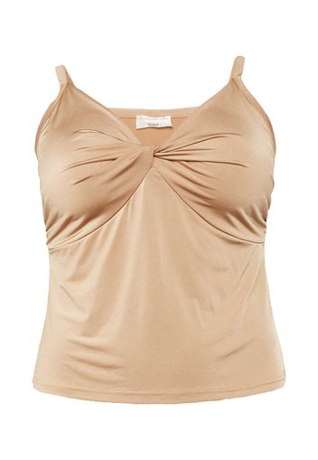 Guido Maria Kretschmer Curvy Collection Top 'Rosie'  beige scuro