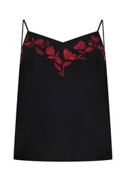 Guido Maria Kretschmer Curvy Collection Camicia da donna 'Nora'  nero / rosso vino