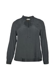 Guido Maria Kretschmer Curvy Collection Camicia da donna 'Majella'  grigio scuro / verde scuro