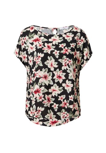 Hailys Camicia da donna 'Farina'  verde scuro / rosso / nero / offwhite