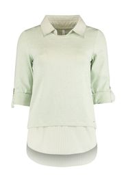 Hailys Pullover 'Linda'  verde chiaro / bianco