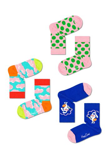 Happy Socks Calzino 'Over The Rainbow'  blu / acqua / verde / rosa