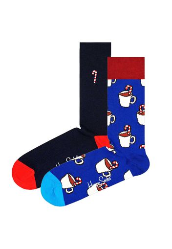 Happy Socks Calzino  blu / rosso scuro / nero / bianco