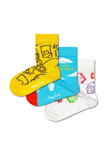 Happy Socks Calzino  azzurro / giallo / colori misti / bianco