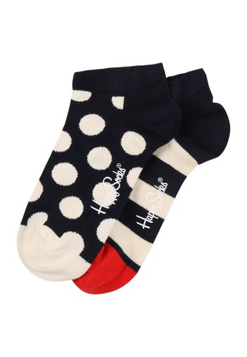 Happy Socks Calzino invisibile  beige / navy / rosso / bianco