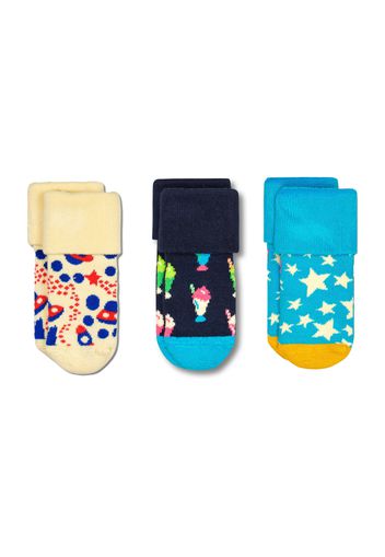 Happy Socks Calzino 'Fun Times'  navy / blu cielo / giallo chiaro / rosso