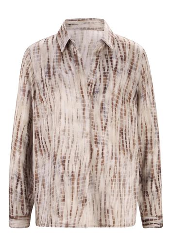 heine Bluse  beige chiaro / marrone / grigio scuro