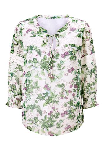 heine Camicia da donna  bianco / verde / lilla