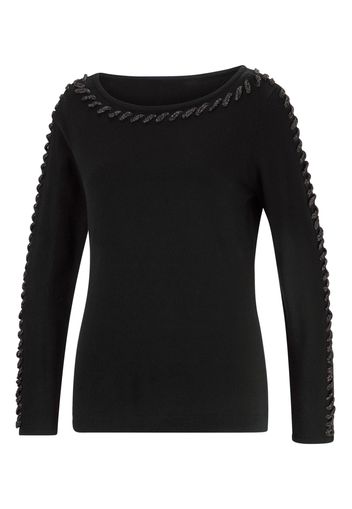 heine Pullover  nero / argento