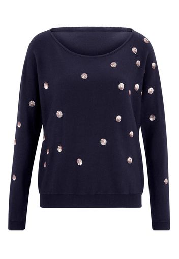 heine Pullover  navy / rosa pastello