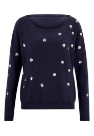 heine Pullover  navy / rosa pastello