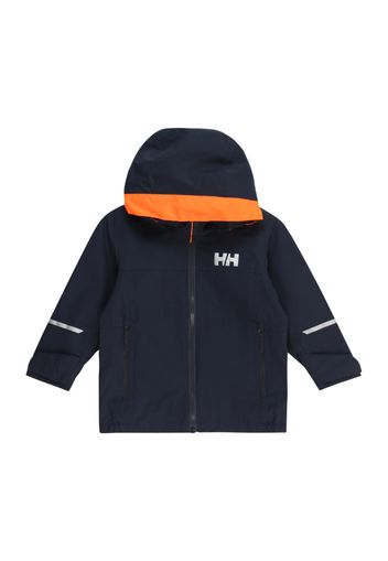 HELLY HANSEN Giacca per outdoor 'SHELTER'  navy / grigio argento / arancione