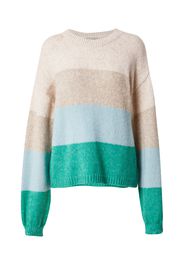 Herrlicher Pullover 'Ammi'  smeraldo / blu chiaro / beige sfumato / beige chiaro