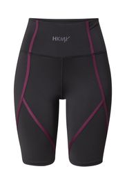 HKMX Pantaloni sportivi  grigio / rosso violaceo / nero