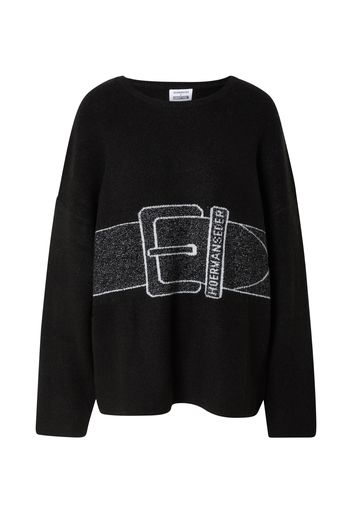 Hoermanseder x About You Pullover 'Carla'  nero / argento