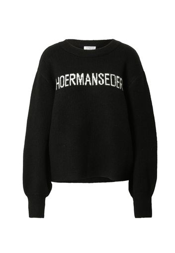 Hoermanseder x About You Pullover 'Carolin'  nero / bianco
