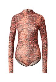 Hofmann Copenhagen Body a maglietta 'ARIEL'  albicocca / rosso ruggine / nero / offwhite