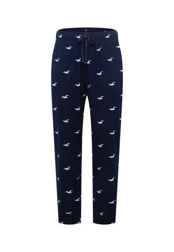 HOLLISTER Pantaloncini da pigiama  navy / bianco