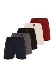 HOLLISTER Boxer  crema / blu scuro / rosso / nero