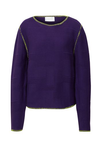 Hosbjerg Pullover 'Idris Dorthea'  verde chiaro / lilla scuro