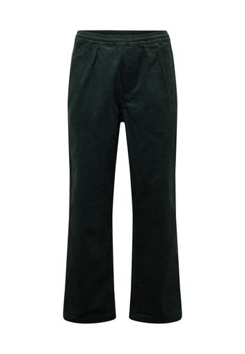 HUF Pantaloni con pieghe  verde scuro