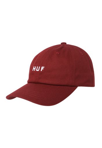 HUF Cappello da baseball  rosso vino / bianco