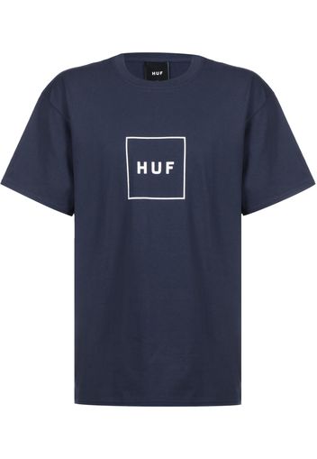 HUF Maglietta  blu scuro / bianco