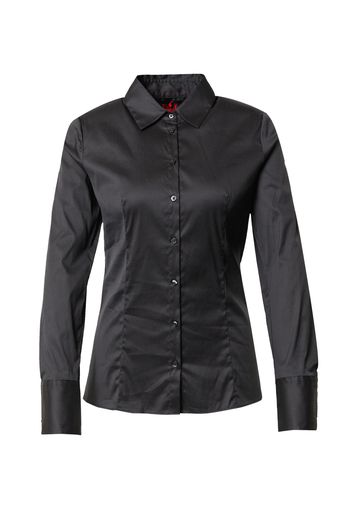 HUGO Camicia da donna 'The Fitted Shirt'  nero