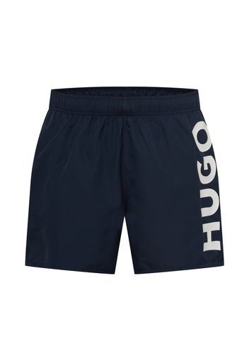 HUGO Pantaloncini da bagno 'ABAS'  blu scuro / bianco