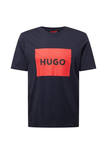HUGO Maglietta 'Dulive'  rosso / navy / nero