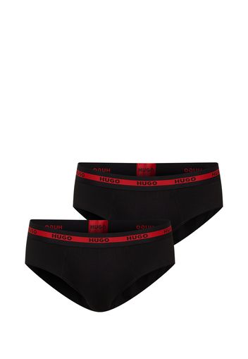 HUGO Slip  nero / rosso sangue