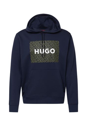 HUGO Felpa 'Dreeman'  navy / oliva / bianco