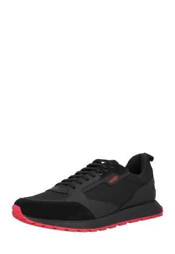 HUGO Sneaker bassa 'Icelin'  nero / rosso