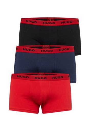 HUGO Boxer  navy / rosso / nero
